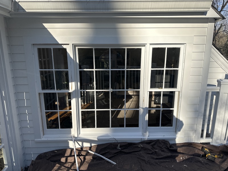 Single pane double hung picture window double hung combination - Norwalk, CT